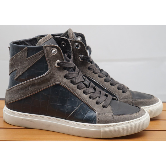 $398 Zadig & Voltaire Women's Flash High Tops Sneaker Shoe Size EU 38/US 8 - Picture 1 of 13